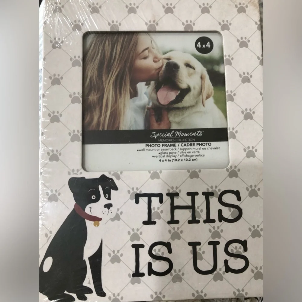 2 Adorable puppy love “This is Us”‎ dog photo frames new